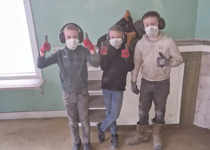 Foto van het aankomend personeel